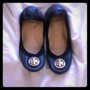 Tory Burch Caroline Flats Navy